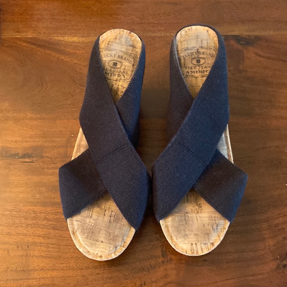 Black wedges lucky brand